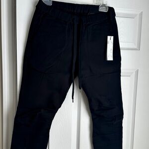 Attachment Pants Mens Black Drawstring Tapered Stretch Made Japan S